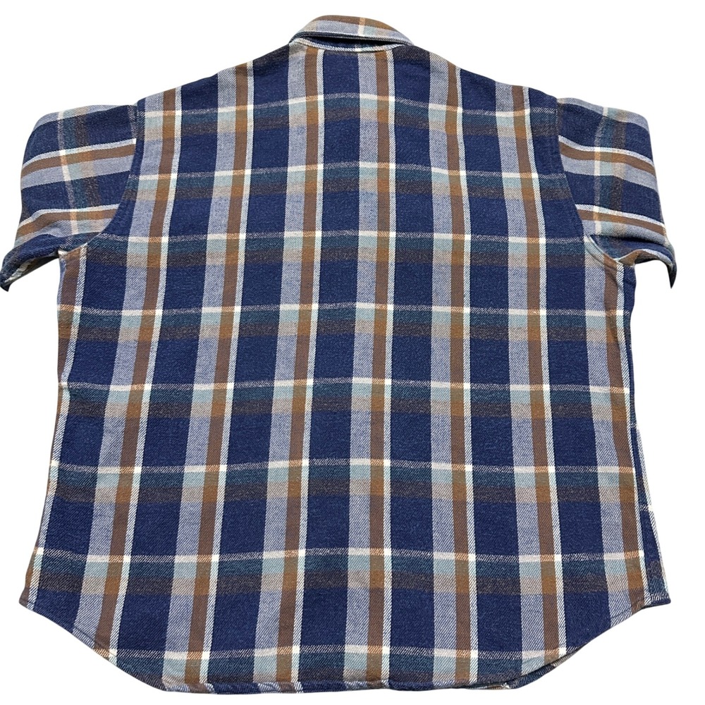 VTG 90s Prentiss Outdoors Plaid‎ Flannel Shirt Mens XL Heavy Cotton Made in USA - Picture 3 of 12